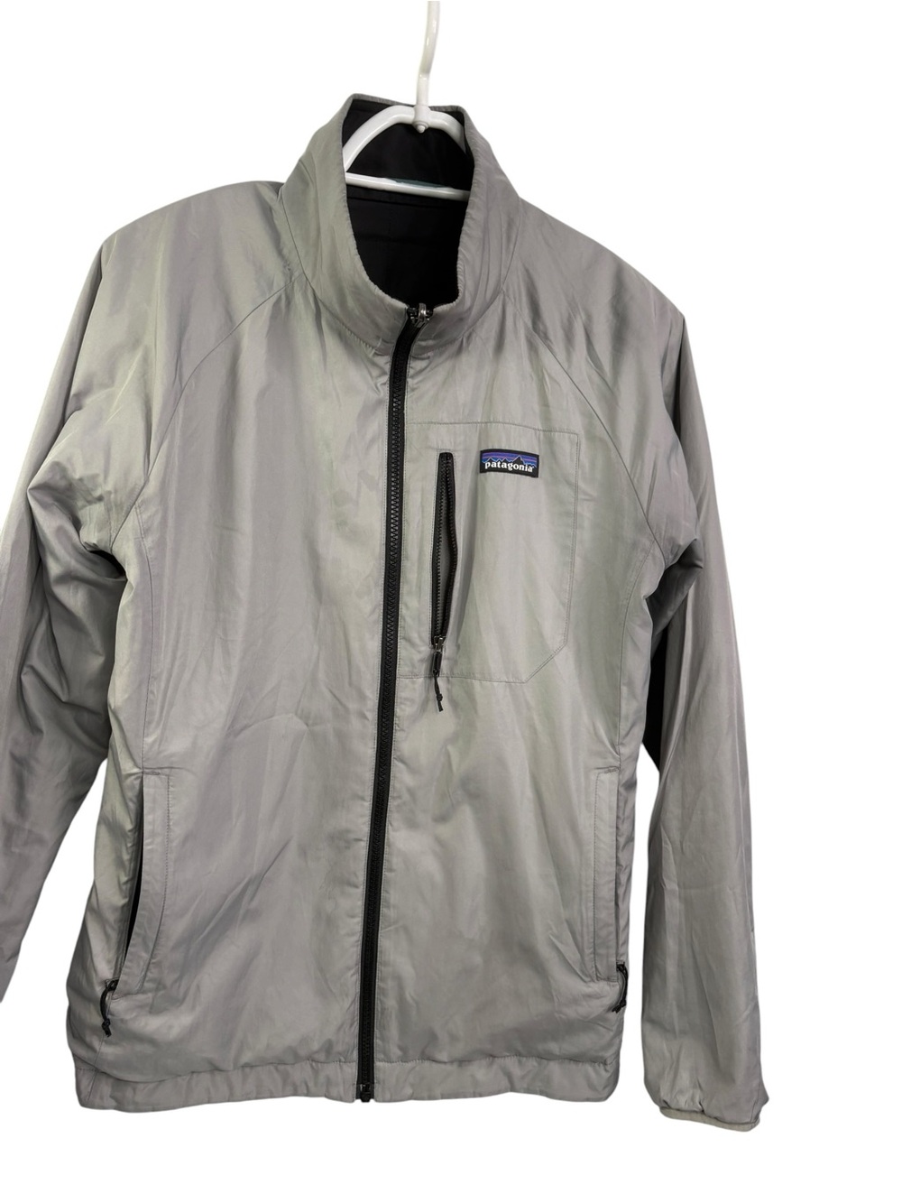 Patagonia Women's Lightweight reversible Quilted Jacket Charcoal Gray and Black - Picture 5 of 7